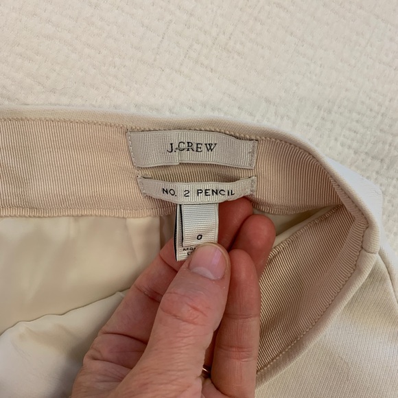 J. Crew no. 2 pencil skirt in cream - Picture 3 of 3